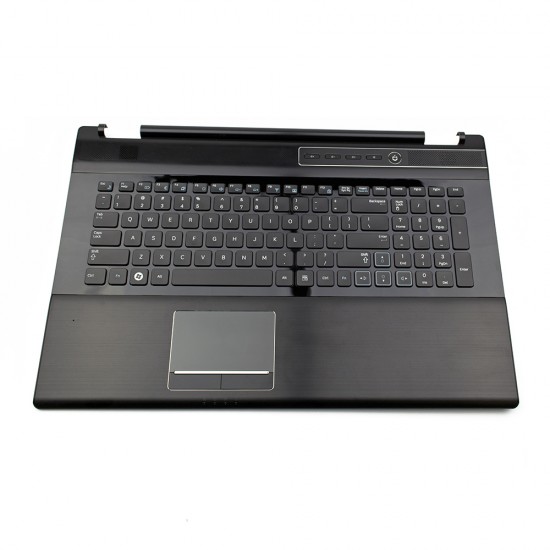 Πληκτρολόγιο Laptop keyboard για Samsung RF712 Top Cover with US Black (Keyboard BLACK Frame + Palmrest + Touchpad Button Board + Power Button + Speakers)