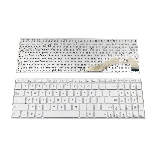 Πληκτρολόγιο Laptop keyboard για ASUS A540 F540 K540 R540 X540 WHITE WITHOUT FRAME US (SMALL ENTER) - MP-13K93US-920A 0KNB0-610UUS00 AEXKAU00020