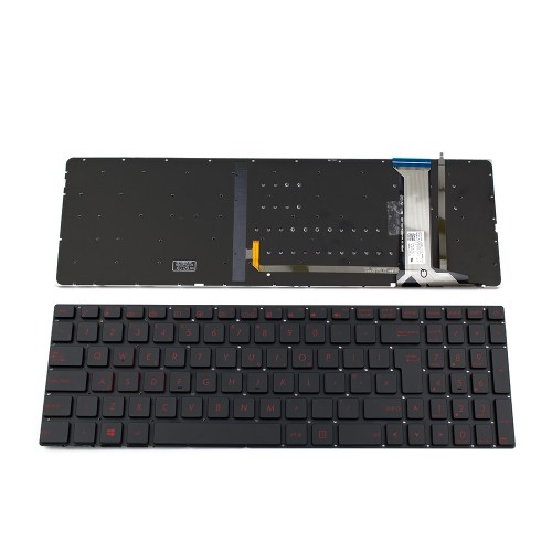Πληκτρολόγιο Laptop keyboard για ASUS G551JW G771 N551 BLACK WITHOUT FRAME UK With Backlit (BIG ENTER) - 0KNB0-6820UK00 9Z.N8BBU.W0U 9Z.N8BBC.Q09