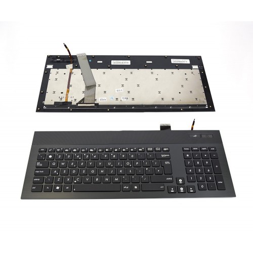 Πληκτρολόγιο Laptop keyboard για ASUS G74 BLACK FRAME BLACK With Backlit US - V126262AK1 04GN562KUK00-1