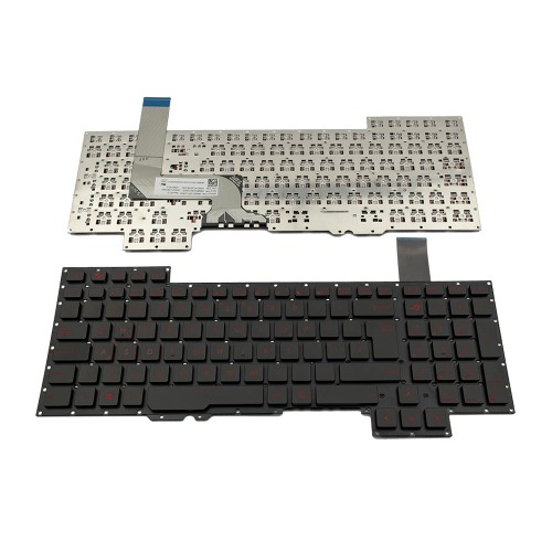 Πληκτρολόγιο Laptop keyboard για ASUS G751 Black Without Frame UK (Big Enter) - 0KNB0-E601UK00 ASM14C36GBJ442