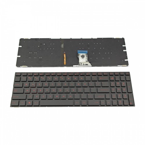 Πληκτρολόγιο Laptop keyboard για ASUS GL702 GL702V GL702VT GL702VS GL702VM Black Without Frame With Backlit US (Small Enter) - 0KN0-TD5US11 0KNB0-6615US00 V15626ES1