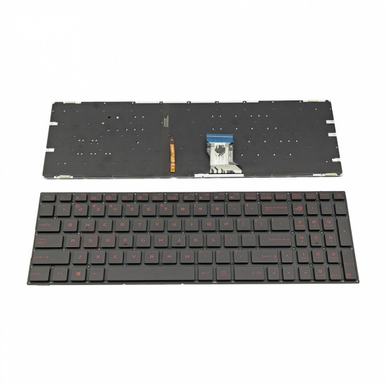 Πληκτρολόγιο Laptop keyboard για ASUS GL702 GL702V GL702VT GL702VS GL702VM Black Without Frame With Backlit US (Small Enter) - 0KN0-TD5US11 0KNB0-6615US00 V15626ES1