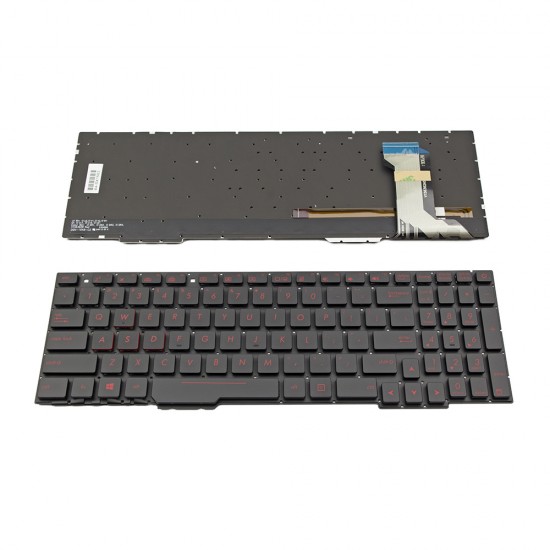 Πληκτρολόγιο Laptop keyboard για ASUS ROG GL553 GL553V GL553VW GL553VE GL753 GL753V GL753VD GL753VE FX553 FX553V FX553VD FX753 FX753VD ZX553VD Black Without Frame With Backlit US (Small Enter) - 0KN1-0B3US11