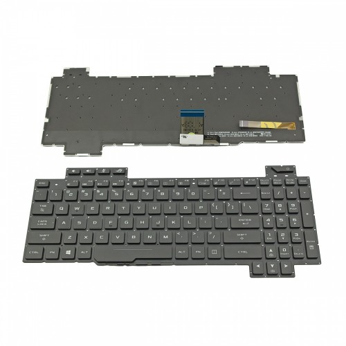 Πληκτρολόγιο Laptop keyboard για ASUS ROG Strix GL504 GL504V GL504GS GL504GM Black Without Frame With Backlit (RGB) US (Small Enter) - V170162AS1 0KNB0-661AAR00
