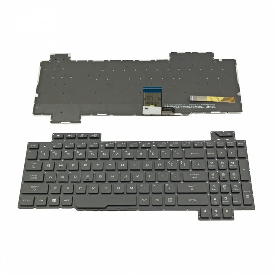 Πληκτρολόγιο Laptop keyboard για ASUS ROG Strix GL504 GL504V GL504GS GL504GM Black Without Frame With Backlit (RGB) US (Small Enter) - V170162AS1 0KNB0-661AAR00
