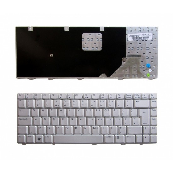 Πληκτρολόγιο Laptop keyboard για ASUS W3 W3J A8 F8 N80 X80L SILVER UK - V020662CK1 0KN0-712UK11