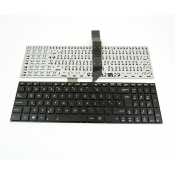 Πληκτρολόγιο Laptop keyboard για ASUS X501 BLACK WITHOUT FRAME UK (BIG ENTER) 2 screw holes - 0KNB0-6124UK00 9Z.N8SSQ.20U