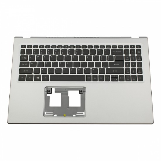Πληκτρολόγιο Laptop keyboard για Acer Aspire A515-56G Silver Frame Black, Backlit, Without TouchPad US (Palmrest with keyboard) - 6B.AT2N2.001 AP34G000810