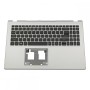 Πληκτρολόγιο Laptop keyboard για Acer Aspire A515-56G Silver Frame Black, Backlit, Without TouchPad US (Palmrest with keyboard) - 6B.AT2N2.001 AP34G000810