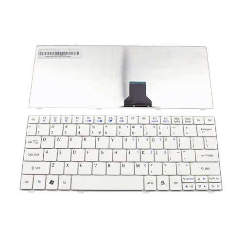 Πληκτρολόγιο Laptop keyboard για Acer Aspire One 751H (ZA3) 752 1410 1420P 1810T 1820 1825 White - KB.I110A.054