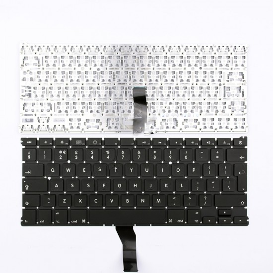 Πληκτρολόγιο Laptop keyboard για Apple Macbook AIR A1369 / A1466 Black WITHOUT FRAME UK (Version 2) BIG ENTER