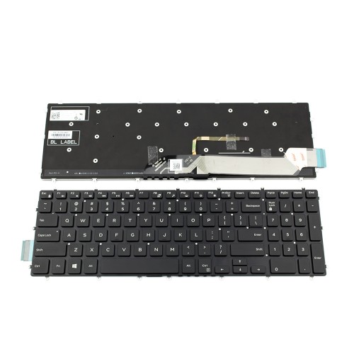 Πληκτρολόγιο Laptop keyboard για Dell Inspiron 5567 5570 5575 7566 7599 G3-3579 G3-3590 G3-3779 G5-5587 G5-5590 G7-7588 G7-7590 Black Without Frame, Backlit US (--Small Enter) - GGVTH 3NVJK PK131Q03B01