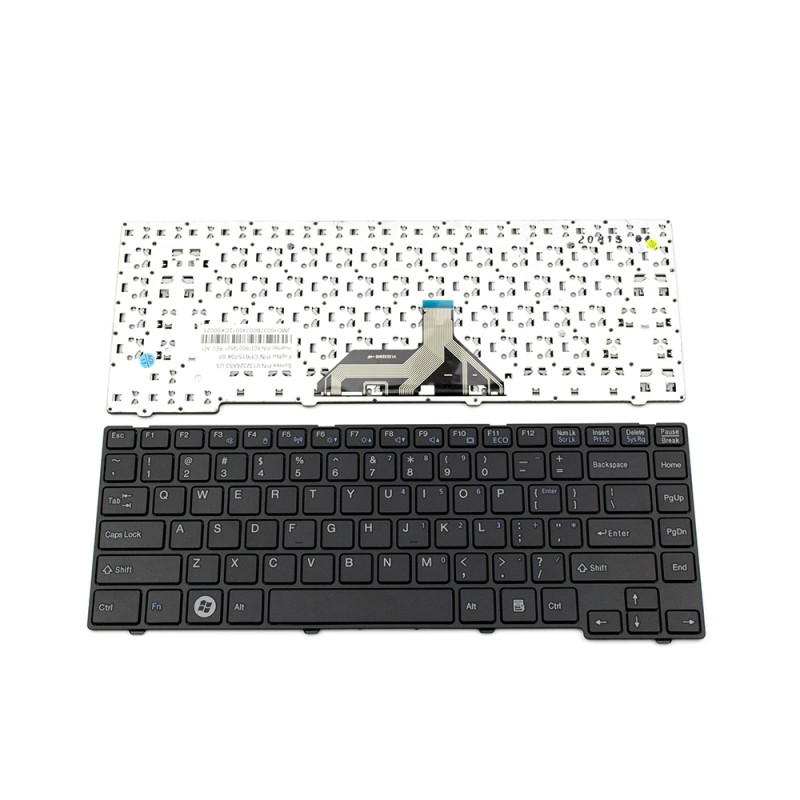 Πληκτρολόγιο Laptop keyboard για Fujitsu Lifebook UH572 Black Frame Black US - V132326AS1 CP579494-01