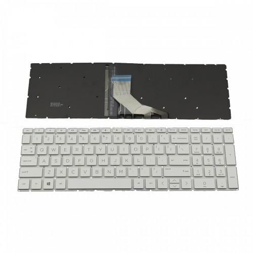 Πληκτρολόγιο Laptop keyboard για HP 250 G7 255 G7 Pavilion 15-DA 15-DB 15-DK 15-CS White Without Frame, Backlit Board US (Small Enter) - L13320-031 9Z.NEZBC.N01 PK1329I1L00