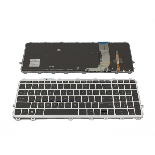 Πληκτρολόγιο Laptop keyboard για HP ENVY 15-j Series SILVER FRAME BLACK Backlit US - 711505-001 720244-001