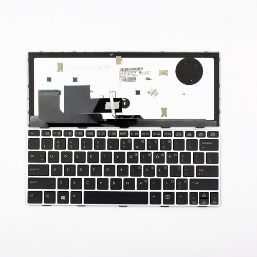 Πληκτρολόγιο Laptop keyboard για HP EliteBook 810 G1 810 G2 810 G3 SILVER FRAME BLACK US Backlit - 706960-001 716747-001