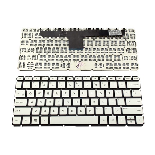 Πληκτρολόγιο Laptop keyboard για HP Envy 13-AB Silver Without Frame With Backlit Board US (Small Enter) - 909620-001 6037B0128301