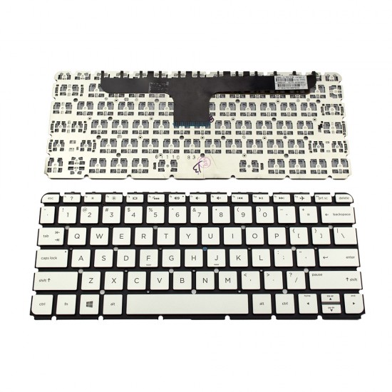 Πληκτρολόγιο Laptop keyboard για HP Envy 13-AB Silver Without Frame With Backlit Board US (Small Enter) - 909620-001 6037B0128301