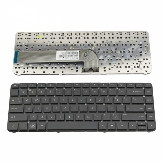 Πληκτρολόγιο Laptop keyboard για HP Pavilion DV4-3000 DV4-4000 Black WITHOUT FRAME BLACK (Small ENTER) - 90.4QC07.S01 659298-001 V125630A