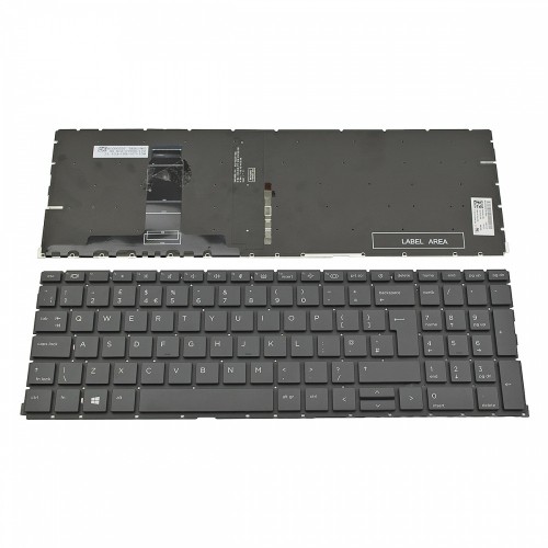 Πληκτρολόγιο Laptop keyboard για HP ProBook 650 G8 Black Without Frame, Backlit UK (Big Enter) - SG-A4310-2BA SN6195BL