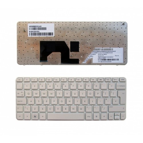 Πληκτρολόγιο Laptop keyboard για HP mini 210-1000 210-1100 WHITE FRAME WHITE UK - AENM6E00140 NM6W HMB3330AQD10