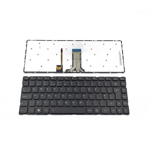 Πληκτρολόγιο Laptop keyboard για Lenovo 300S-14ISK 500S-14ISK S41-35 S41-70 S41-75 U41-70 BLACK WITHOUT FRAME UK (BIG ENTER) With Backlit - SN20G63024 V-142920JK1-UK
