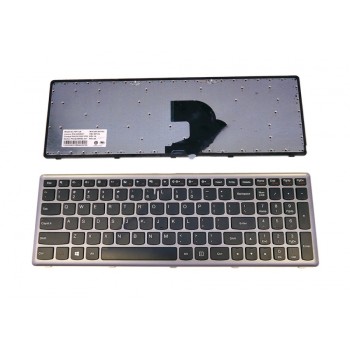 Πληκτρολόγιο Laptop keyboard για Lenovo Ideapad Z500 P500 GRAY FRAME BLACK US - 25206237 25214755 PK130SY1F00 9Z.N8RSC.401