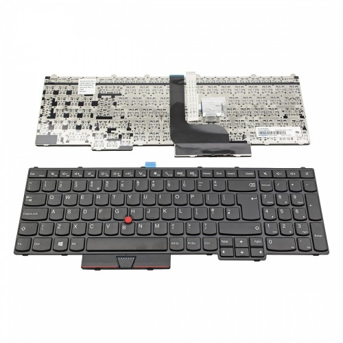 Πληκτρολόγιο Laptop keyboard για Lenovo Thinkpad P50 BLACK FRAME BLACK With Pointing Stick UK - PK130Z62A12 NSK-Z90ST