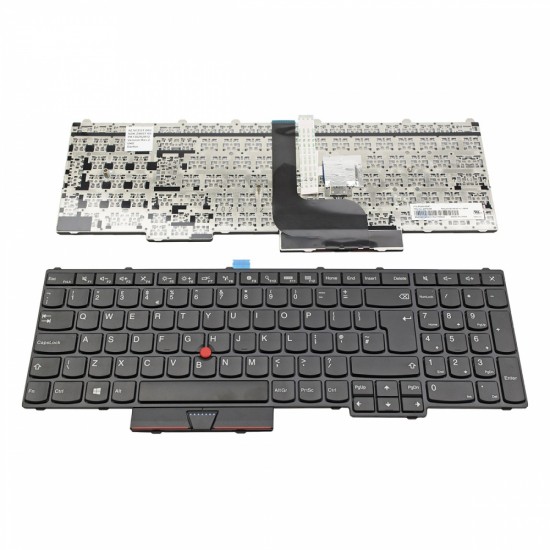 Πληκτρολόγιο Laptop keyboard για Lenovo Thinkpad P50 BLACK FRAME BLACK With Pointing Stick UK - PK130Z62A12 NSK-Z90ST