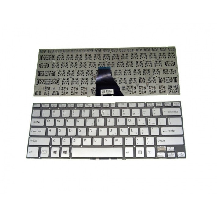 Πληκτρολόγιο Laptop keyboard για SONY VAIO FIT 14E WITHOUT FRAME SILVER US (Small ENTER) for backlit version - 9Z.NABBQ.101 SK1BQ 149238521US