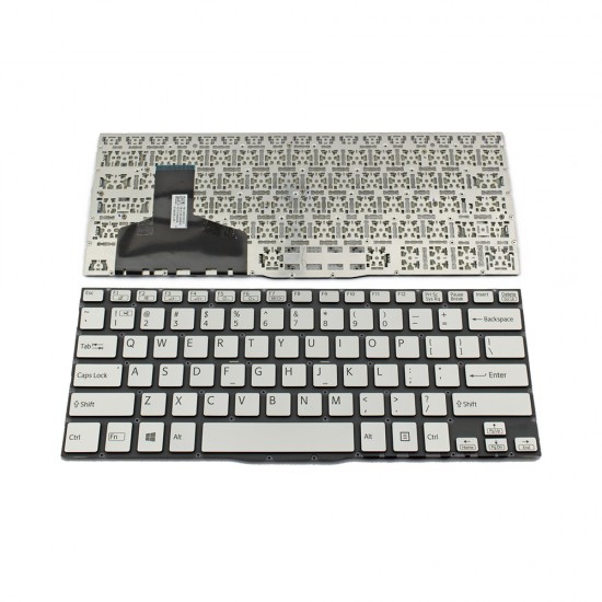Πληκτρολόγιο Laptop keyboard για SONY VAIO SVF13 Silver Without Frame US (Small Enter) - 149267081US AEFI1U000403A 9Z.NABBQ.301