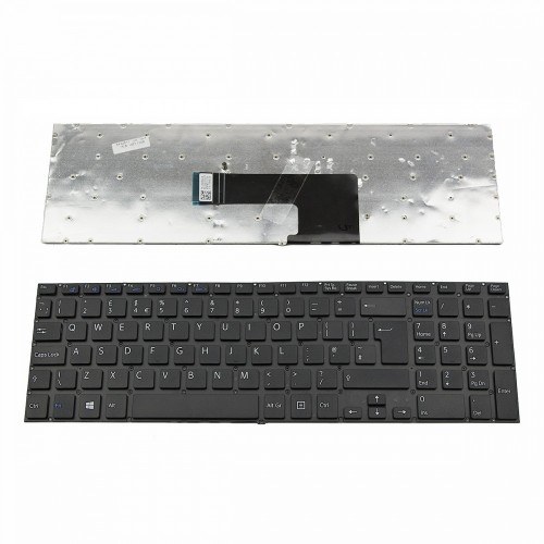 Πληκτρολόγιο Laptop keyboard για SONY VAIO SVF15 WITHOUT FRAME BLACK UK (BIG ENTER)- 149239621 V141706AK1UK