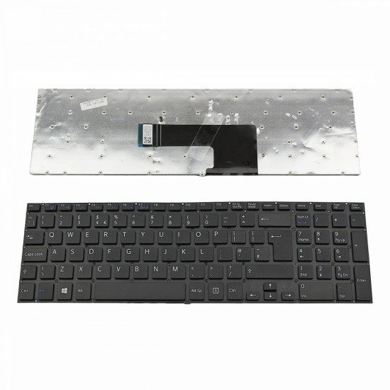 Πληκτρολόγιο Laptop keyboard για SONY VAIO SVF15 WITHOUT FRAME BLACK UK (BIG ENTER)- 149239621 V141706AK1UK