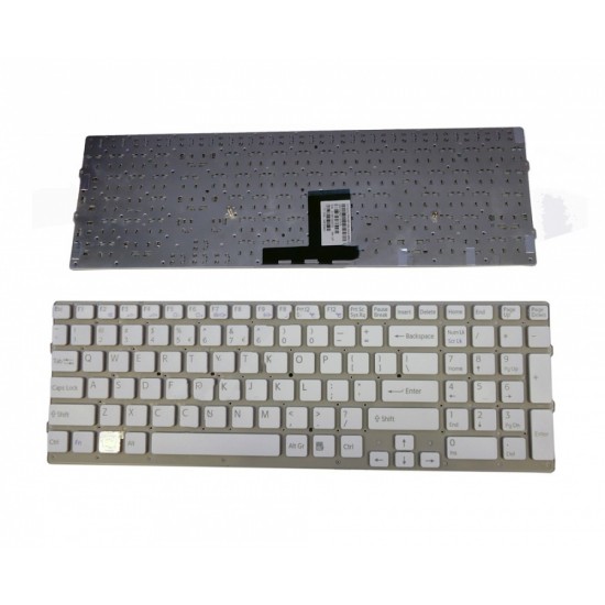 Πληκτρολόγιο Laptop keyboard για SONY VAIO VPC-EC VPCEC WHITE WITHOUT FRAME US - MP-09L23U4-8863 550102K07-515-G 148793921