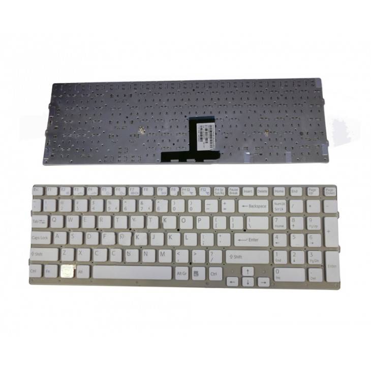 Πληκτρολόγιο Laptop keyboard για SONY VAIO VPC-EC VPCEC WHITE WITHOUT FRAME US - MP-09L23U4-8863 550102K07-515-G 148793921
