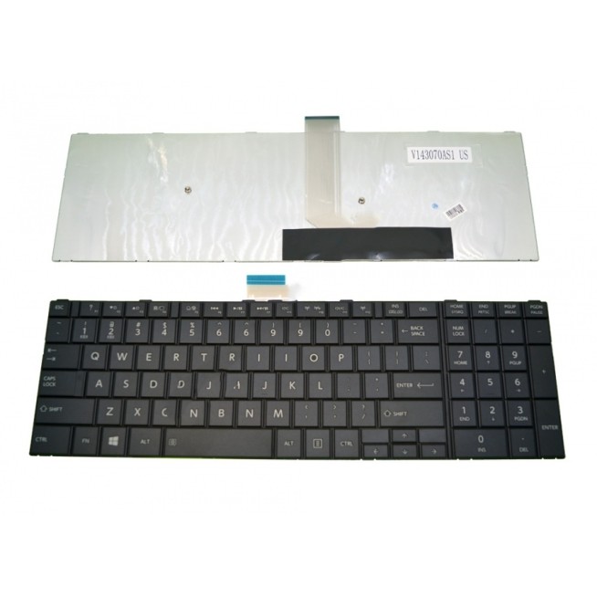 Πληκτρολόγιο Laptop keyboard για Toshiba Satellite C50-A C50D-A C70-A C70-B Black US/UI Type 3 - V143070AS1 6037B0096709 6037B0096702 9Z.N7TSV.61D