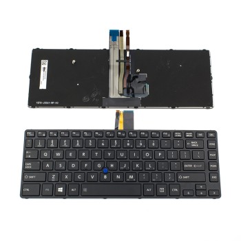 Πληκτρολόγιο Laptop keyboard για Toshiba Tecra A40-C A40-C1430 A40-C1440 A40-C-18R GLOSSY FRAME BLACK US With point stick,Backlit - G83C000H95US TBM15F83US