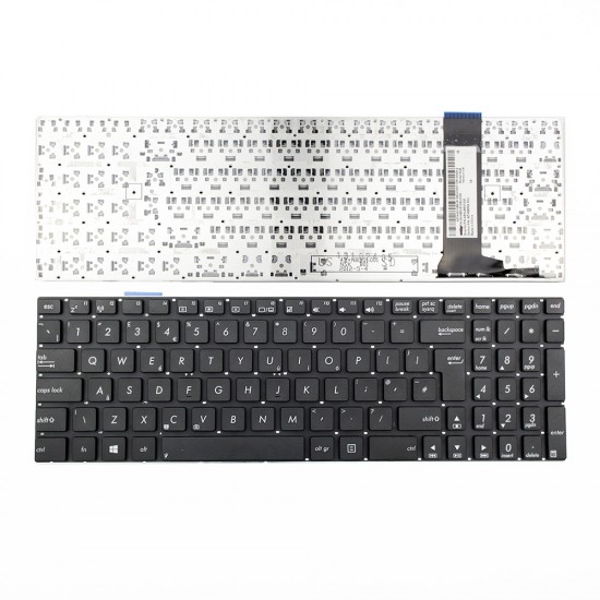 Πληκτρολόγιο Laptop keyboard για ASUS N56 N56V U500VZ N76 R500V R505 S550C A56 BLACK WITHOUT FRAME UK (BIG ENTER) - AENJ8E01020 9Z.N8BSQ.30U 0KNB0-6126UK00