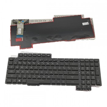 Πληκτρολόγιο Laptop keyboard για ASUS ROG G703 G703VI G703GI G703GS Black Without Frame With Backlit Board US (Small Enter) - 0KNB0-E612US00 0KN1-2L2US11 V170562BS1