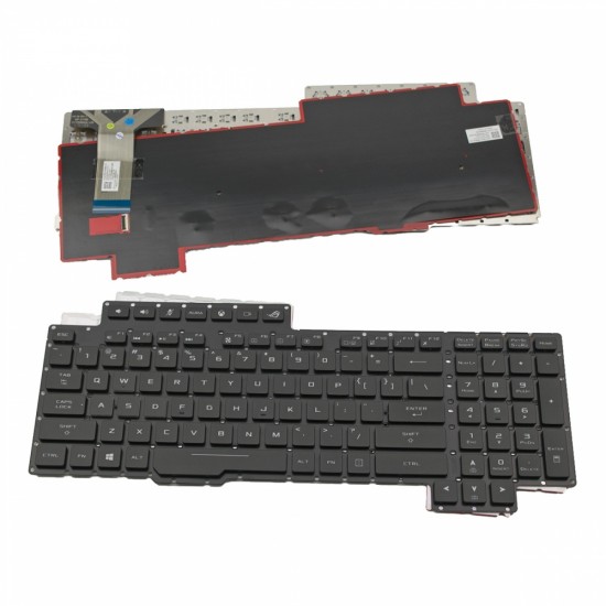 Πληκτρολόγιο Laptop keyboard για ASUS ROG G703 G703VI G703GI G703GS Black Without Frame With Backlit Board US (Small Enter) - 0KNB0-E612US00 0KN1-2L2US11 V170562BS1