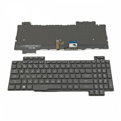 Πληκτρολόγιο Laptop keyboard για ASUS ROG Strix GL503GE GL703G GL703GE GL703GM Black Without Frame With Backlit (RGB) US (Small Enter) - V170162BS1 0KN1-3L1US11 0KNB0-661BUS00