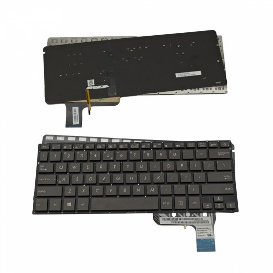 Πληκτρολόγιο Laptop keyboard για ASUS UX303 UX303LN UX303UA UX303LA UX303UB Metal Gray Without Frame With Backlit board US (Small Enter) - 0KNB0-3631UI00 PK131E4113S