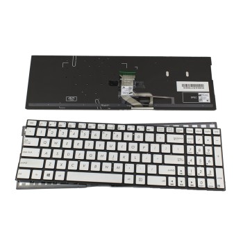 Πληκτρολόγιο Laptop keyboard για ASUS UX560 SILVER Without FRAME US (Small Enter) With Backlit Board - 0KNB0-662SUS00 9Z.N8SBW.Z01