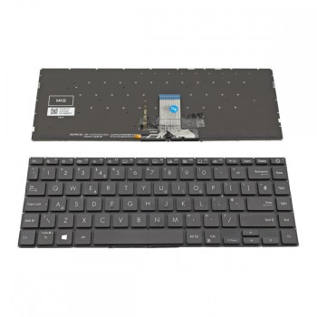 Πληκτρολόγιο Laptop keyboard για ASUS VivoBook S14 S433EA S433EQ S433FL S433FA S433JQ X421 Black Without Frame, Backlit UK (Small Enter) - 102-019G5LHA01 G1AS19G50U