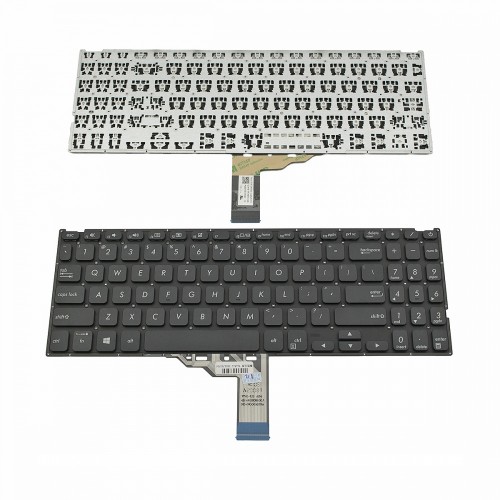 Πληκτρολόγιο Laptop keyboard για ASUS VivoBook X512 X512U X512UA X512UB Black Without Frame US (Small Enter) - 0KNX0-1120US009 AE03U0106