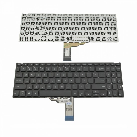 Πληκτρολόγιο Laptop keyboard για ASUS VivoBook X512 X512U X512UA X512UB Black Without Frame US (Small Enter) - 0KNX0-1120US009 AE03U0106