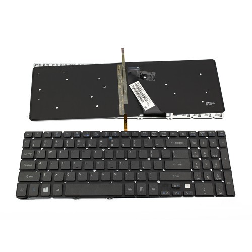 Πληκτρολόγιο Laptop keyboard για Acer Aspire M5-581 M5-581T Black Without Frame Backlit US - NK.I1717.07X