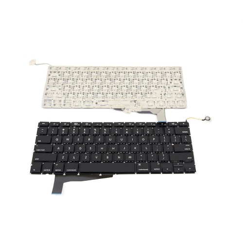 Πληκτρολόγιο Laptop keyboard για Apple Macbook Pro A1286 Backlit version Black US (Version 2) (Small ENTER)