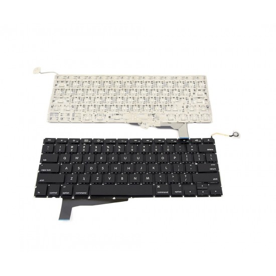 Πληκτρολόγιο Laptop keyboard για Apple Macbook Pro A1286 Backlit version Black US (Version 2) (Small ENTER)